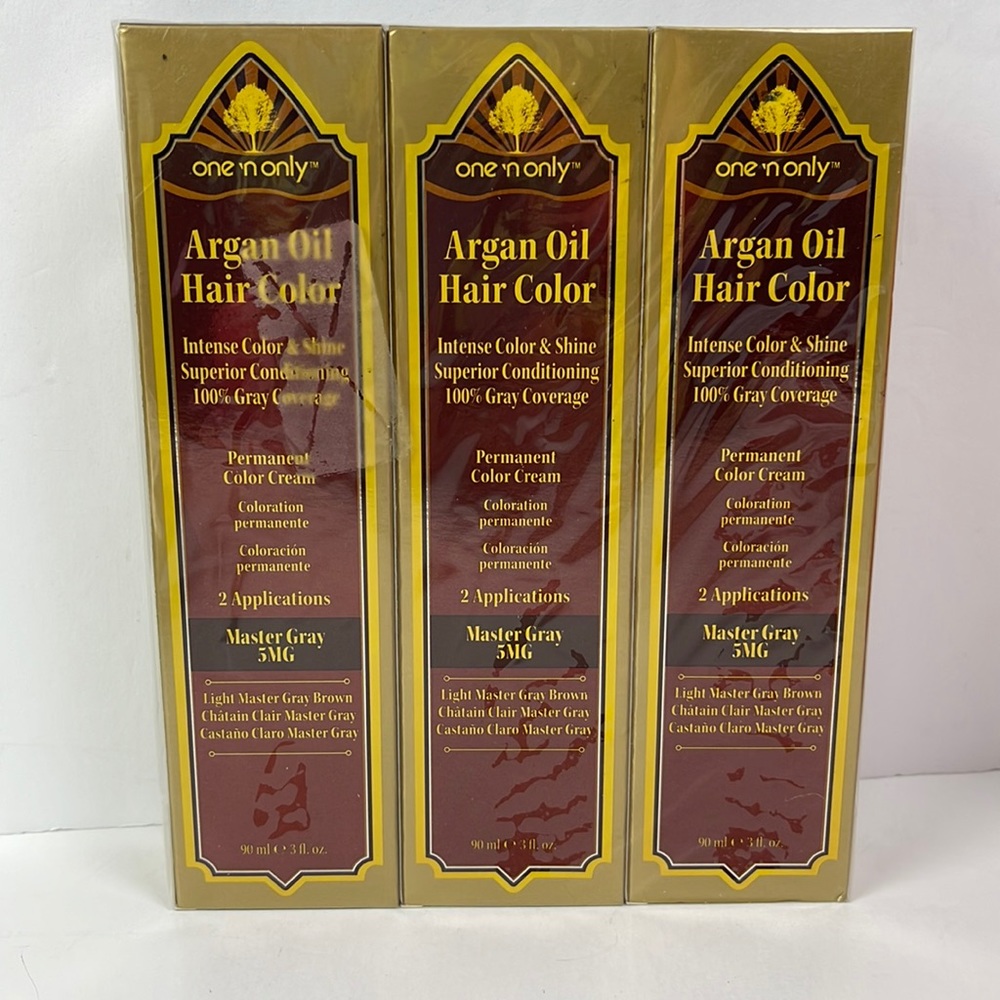 One n Only NEW Master Gray 5MG Argan Oil Hair Color Cream / 6 Applications total
